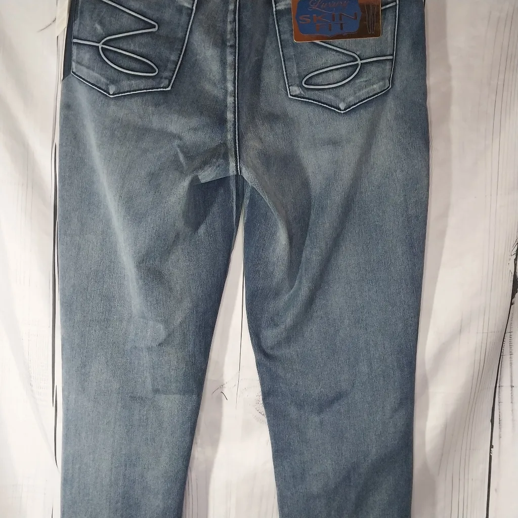 Seven High Rise Skinny Women's Blue Jeans Size 12 NWT - Image 12