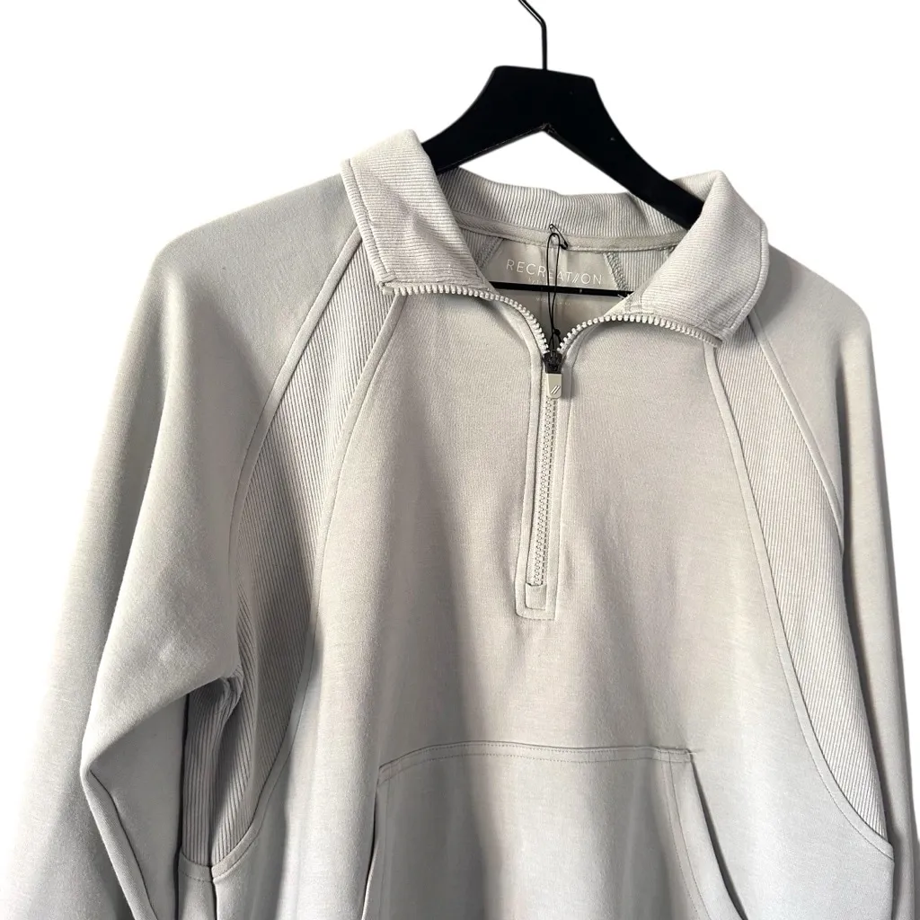 Recreation Thread & Supply Sage 1/4 Zip Pullover Sweatshirt NWT Small Green - Image 3