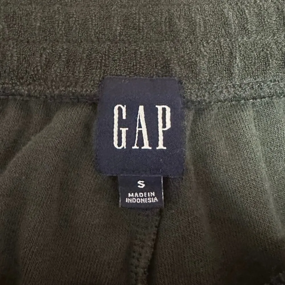 Gap Black Terrycloth Fabric Elastic Waist Pull-on Casual Running Sweat Shorts S - Image 4