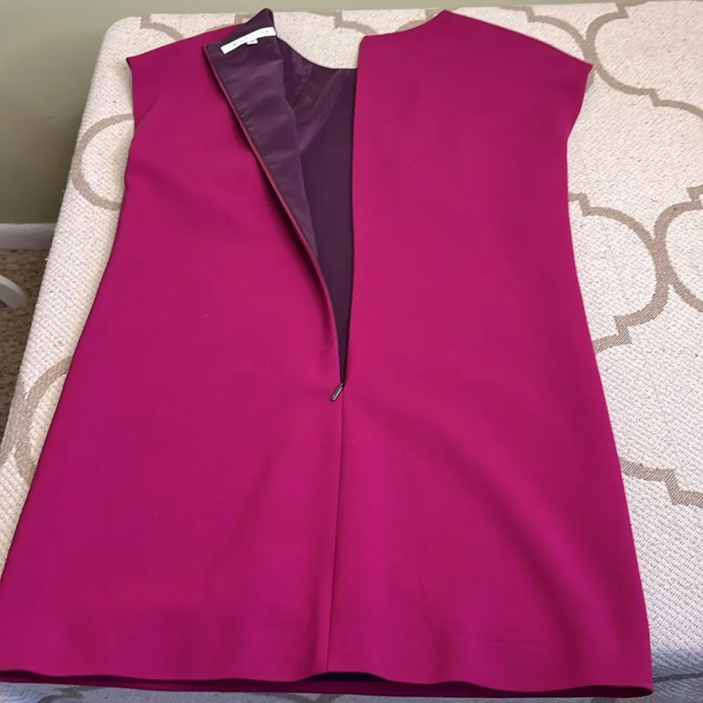 Trina Turk crepe cap sleeve Pink shift Dress - Image 9