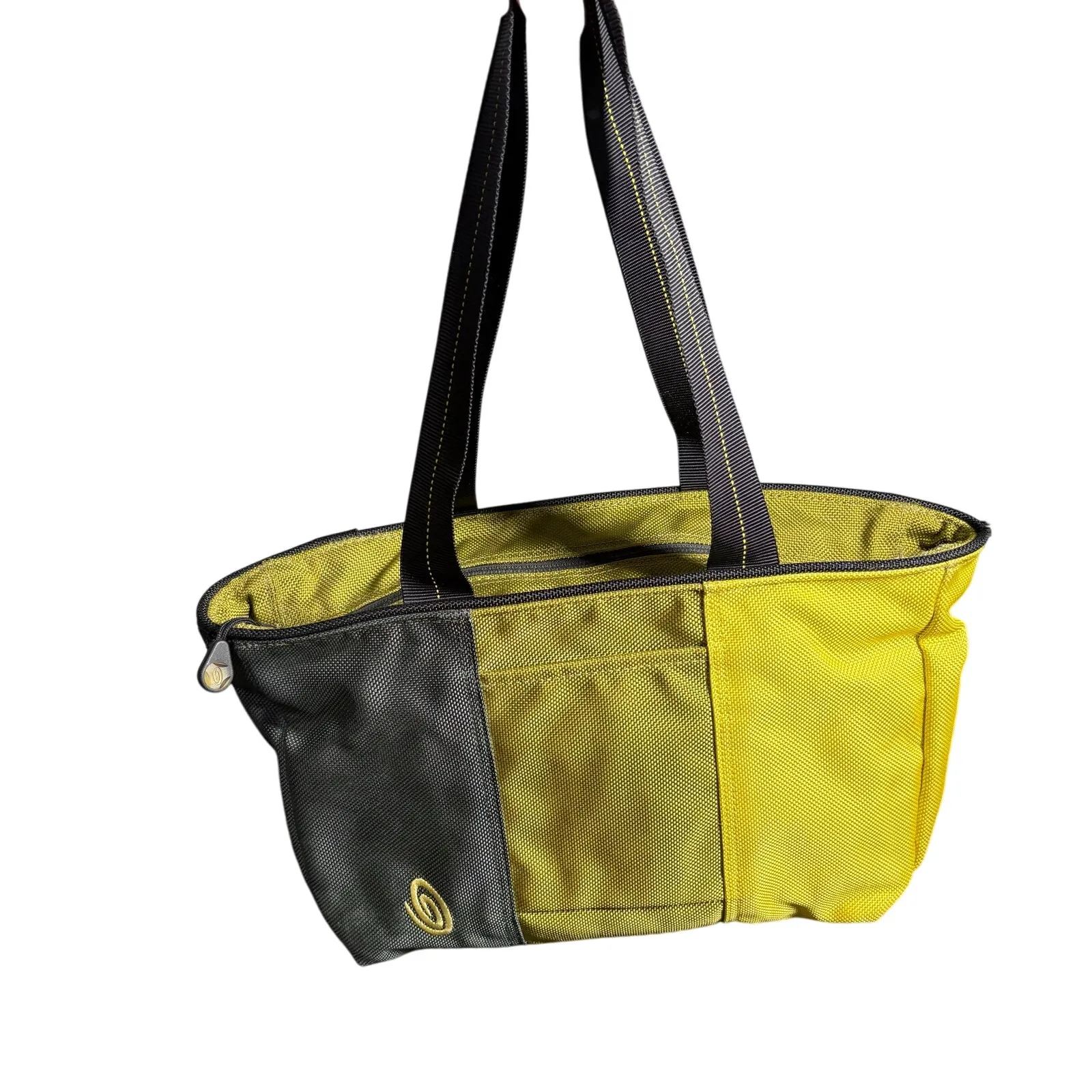 Timbuk2 Green & Gray Gorpcore Medium Casual Cargo Tote Bag - 90s Style - Zip Top - Image 2