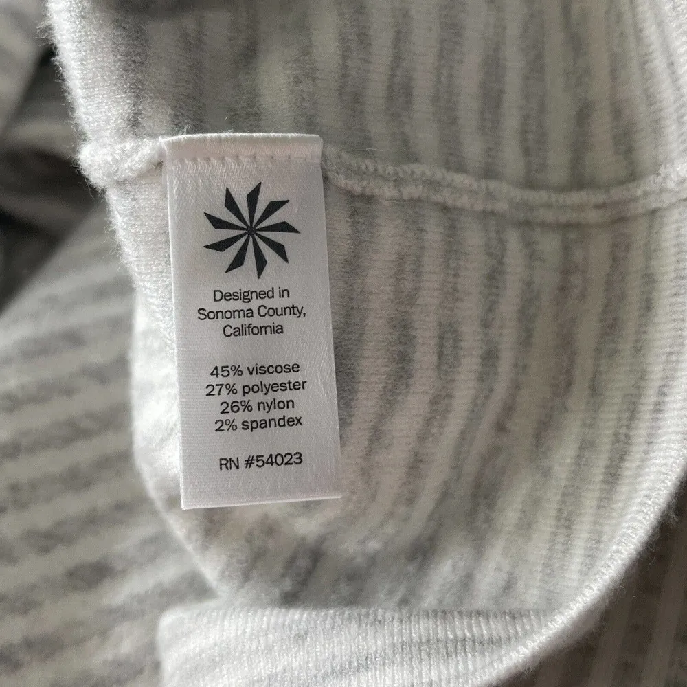 Athleta Small A-Line Tank Sweater Dress Chills and Valleys Striped Sleeveless - Image 6