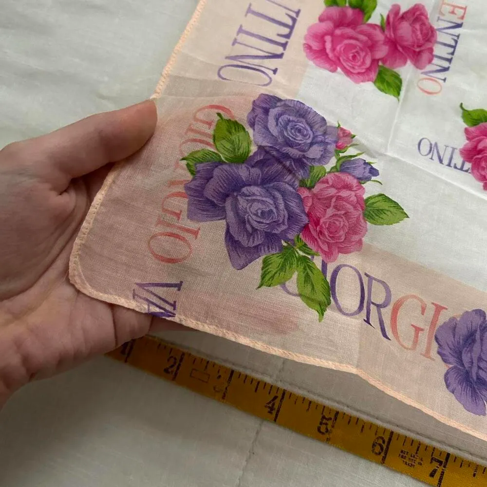 Pink rose floral bandana 0519 Orange - Image 3