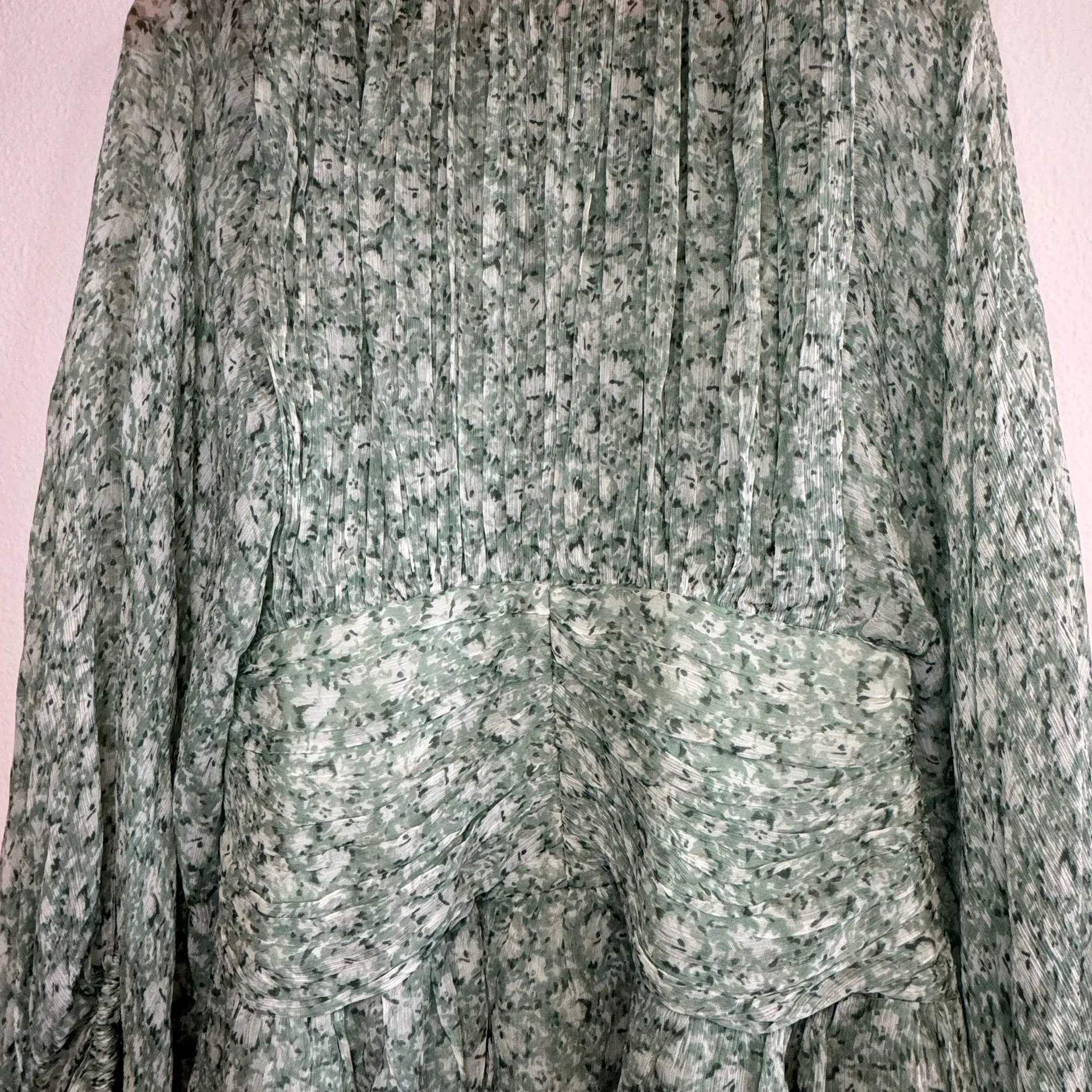 Shona Joy Aurore Ruched Mini Dress Floral Wedding Size 6 - Image 6