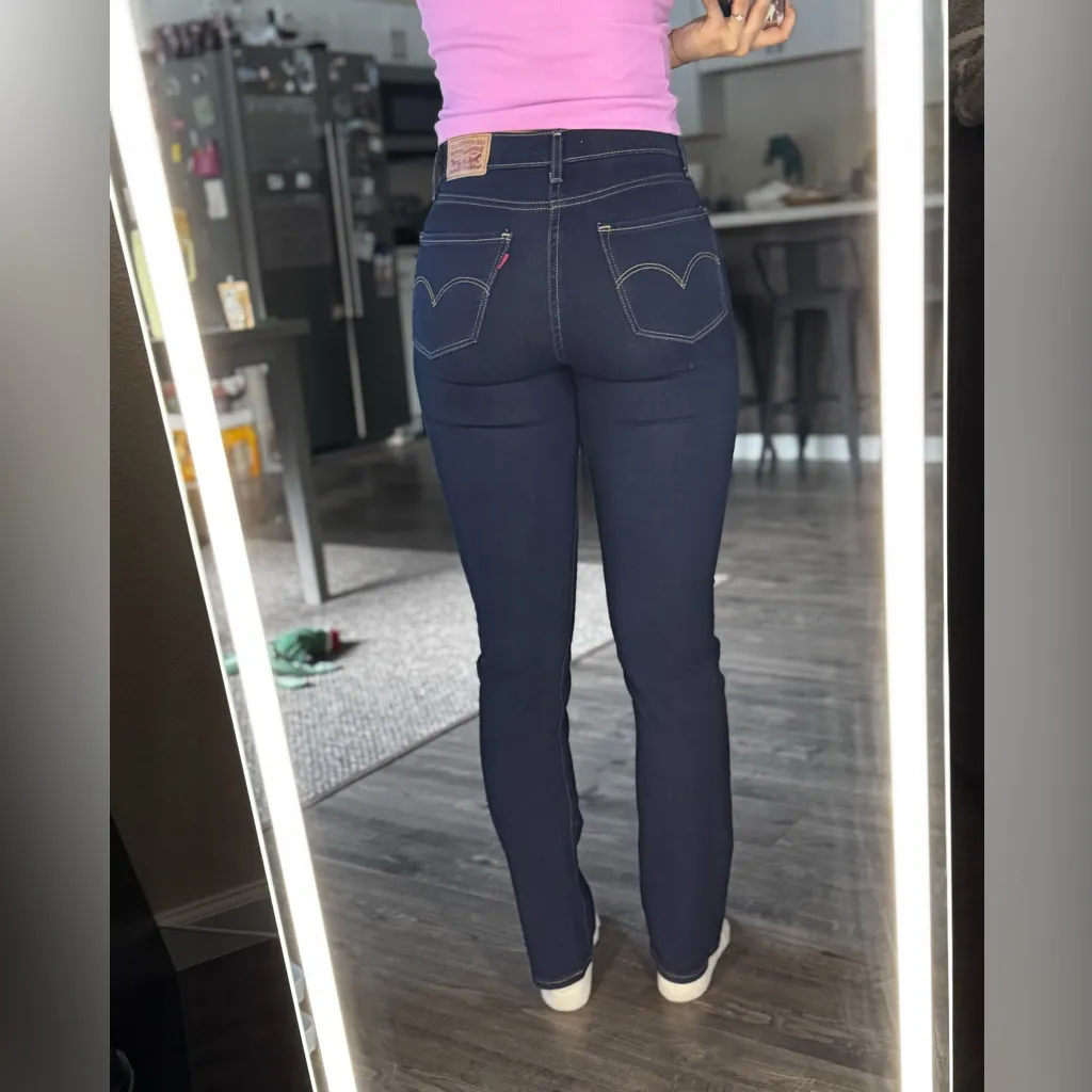 Levi’s jeans 724 Dark Blue Denim Jeans - Image 13