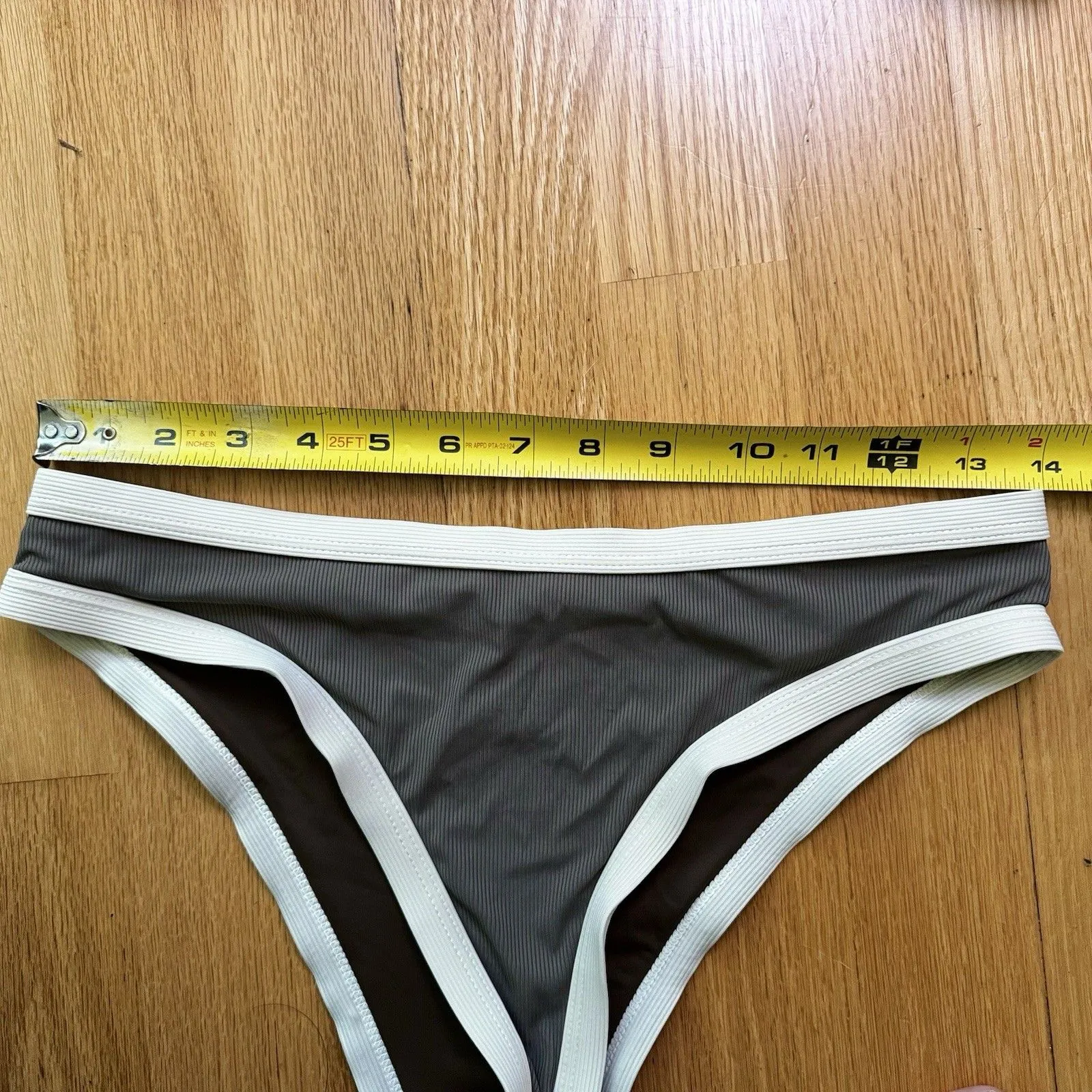 Sundays Brunch Women's Two Piece Swimsuit Wandering In Paris Brown White Sz L Size L - Image 4