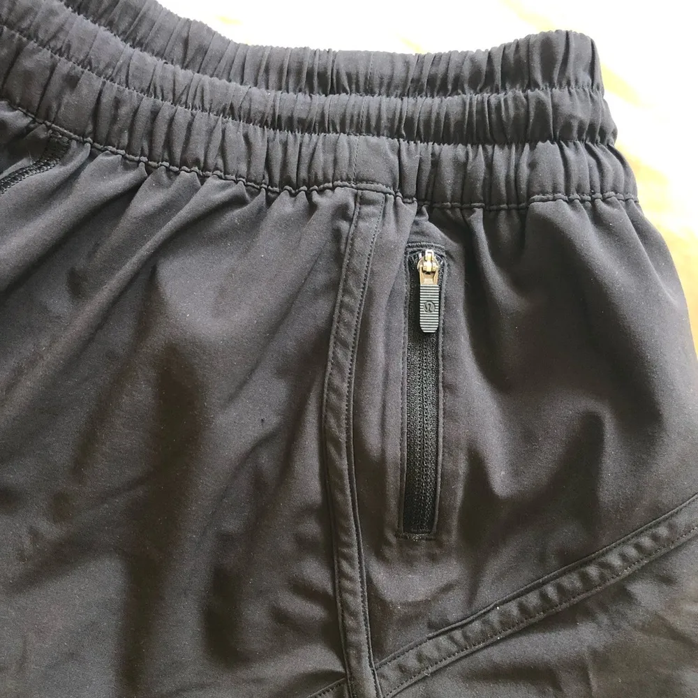 Lululemon Tracker Shorts Black Athletic Running Short Lined 6 Small - Image 6