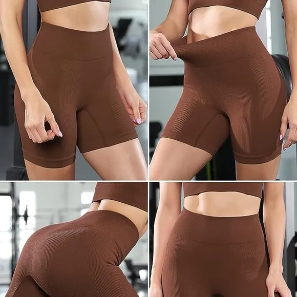 Seamless Yoga Biker Shorts - Image 2