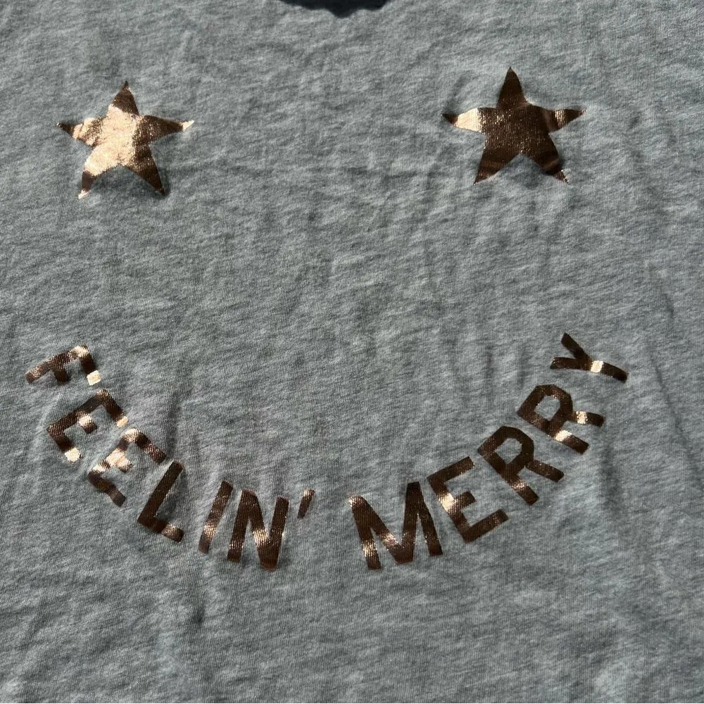 Victoria’s Secret PINK Feeling Merry Holiday Crop Top Women’s Medium - Image 3