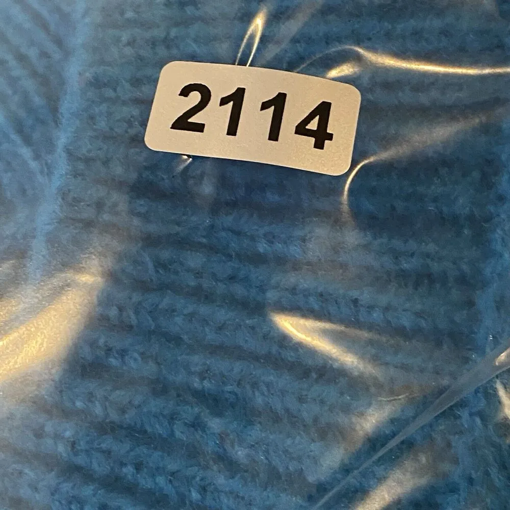 Merry‎ Christmas by Poof Sweater Womens XL Knit Blue and White Sweater bows - Image 8