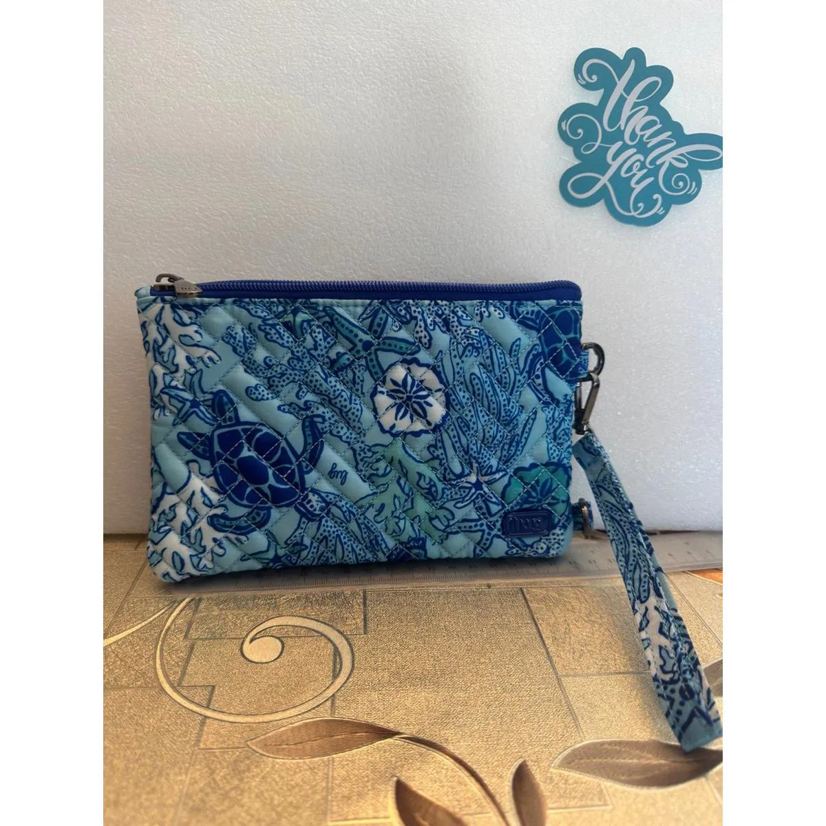 LUG peekaboo sea life blue wristlet - Image 4