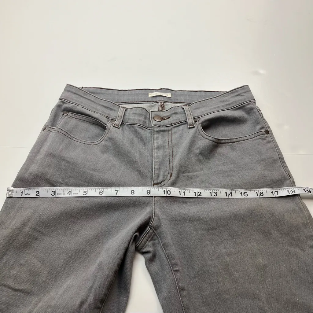 Eileen Fisher Gray Grey Women's Jeans‎ Size 6 Waist 28 Mid Rise Stretch Organic - Image 9