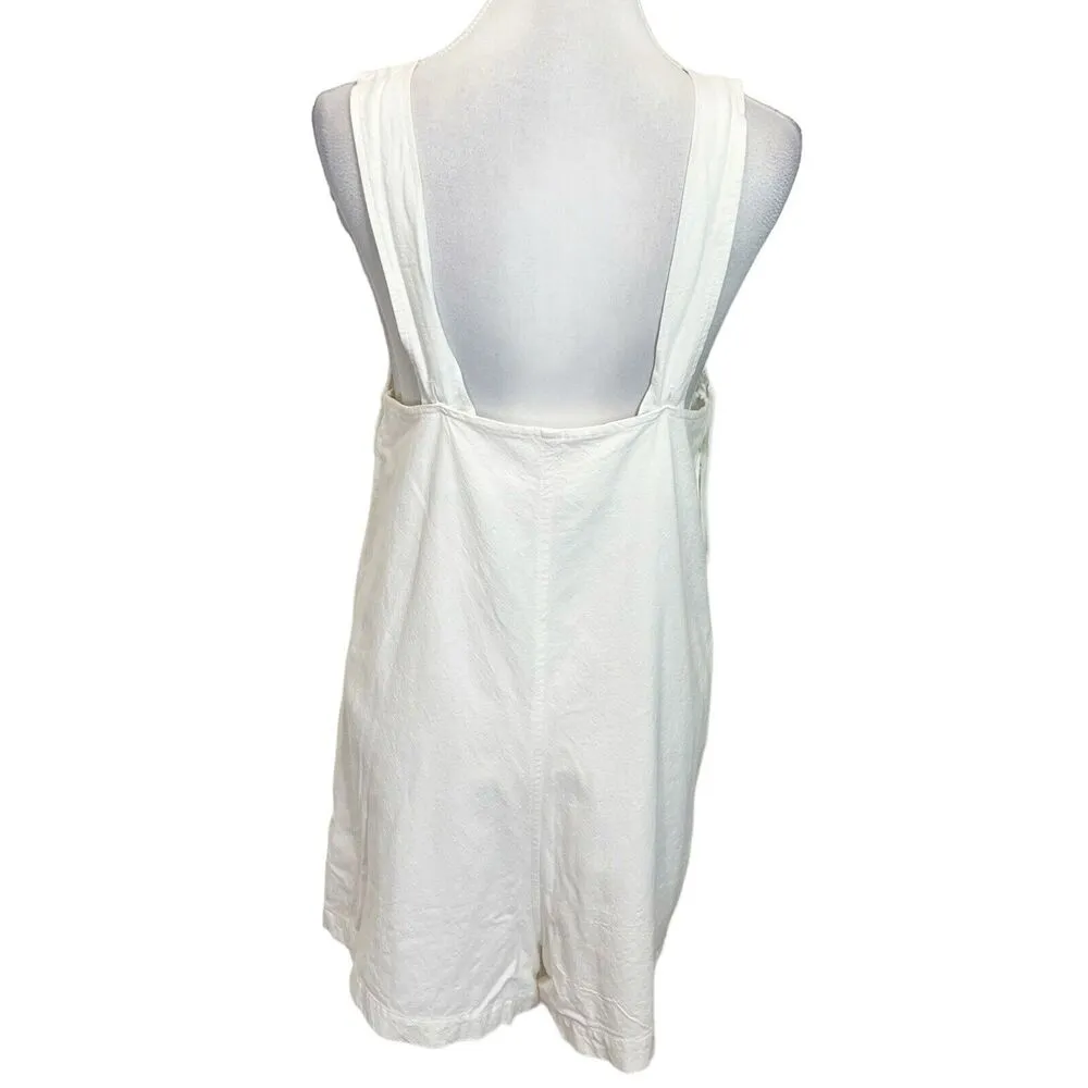 Rolla’s Sailor Linen Playsuit in Vintage White Romper Pockets Women’s Size 10 M - Image 6
