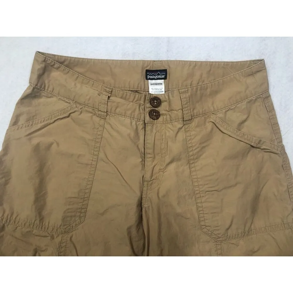 Patagonia Super Cali Capri Pants 76075 Cargo Outdoors Beige Tan Khaki Women's 4 - Image 3