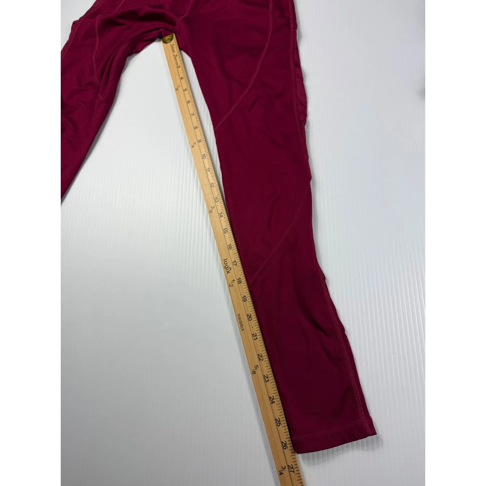Gymshark Training Leggings High Waisted Workout Gym Activewear Burgundy‎ S - Image 2