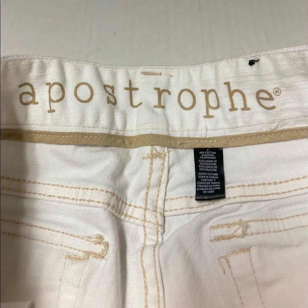 ‎APOSTROPHE, Women’s jeans, white, size 8 - Image 5
