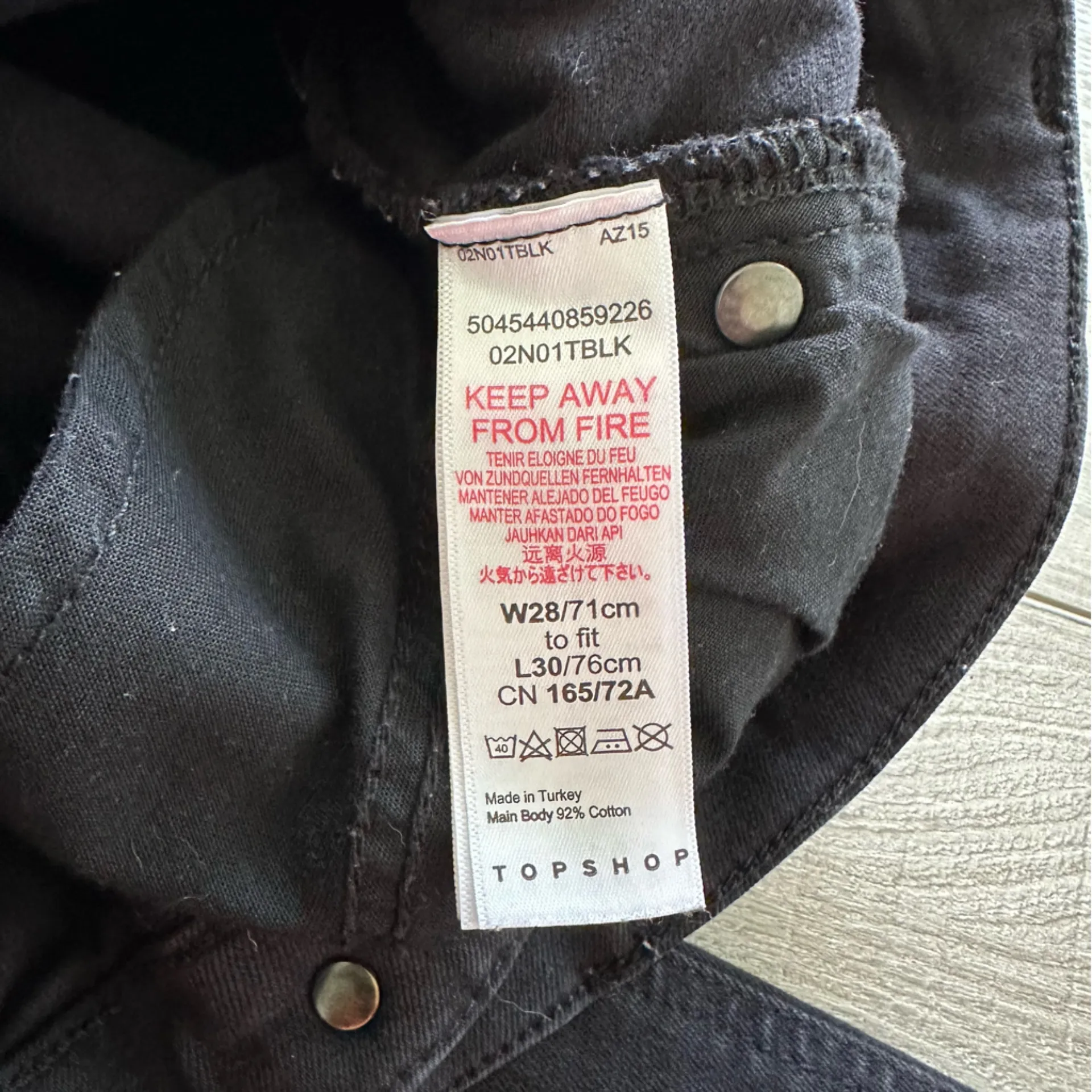 Topshop Jaimie High Waist Black Skinny Jeans - Image 5