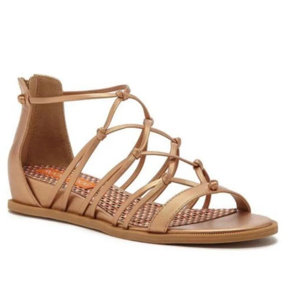 NWOT Rocket Dog Metallic Gold Somma Caged Sandals Size 6 - Image 7