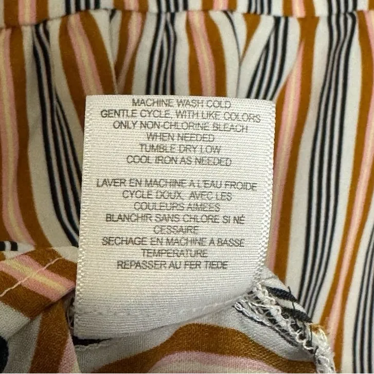 Love Fire Women's XS Striped Bell Sleeve Blouse Multicolor - Image 5