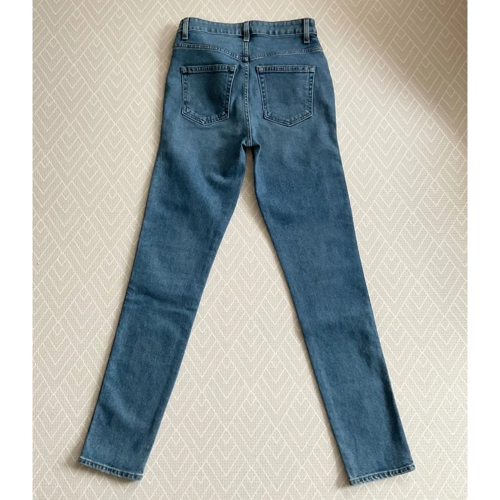 Khaite Vanessa High Rise Jeans vintage blue SZ28 waist 28 in - Image 3