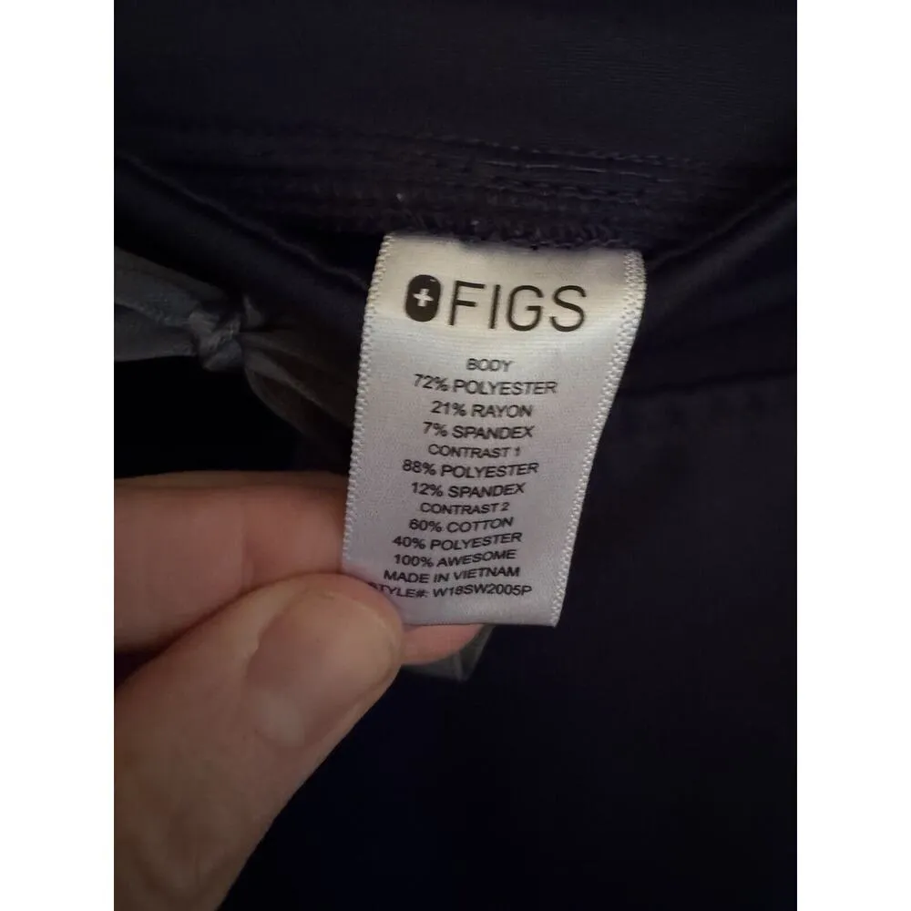 FIGS  Scrubs Zamora Joggers Pants Size Small navy blue Bottoms Petite Length - Image 8