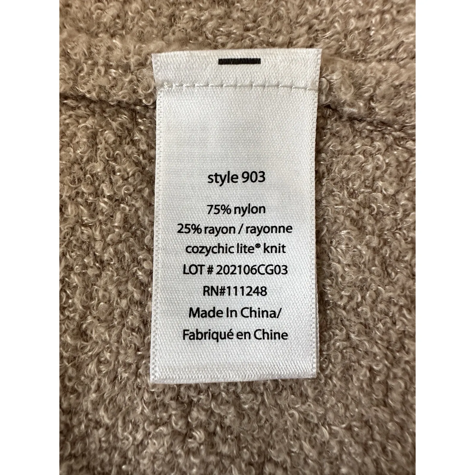 Barefoot Dreams Weekend Wrap Shawl Cardigan CozyChic Lite‎ Cream S/M - Image 4