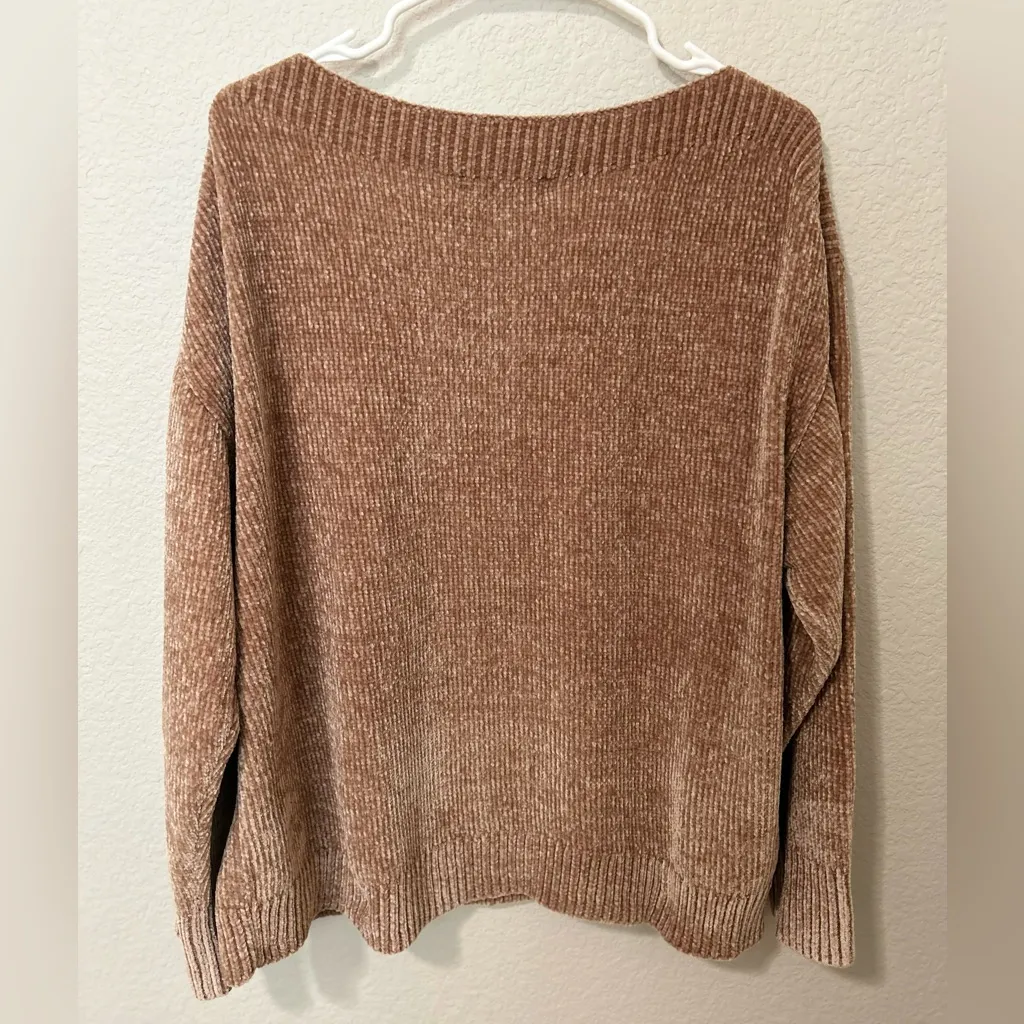 Tommy Bahama Luna Chenille Boat Neck Sweater Caramel Tan Gold Soft Knit NWT - Image 5