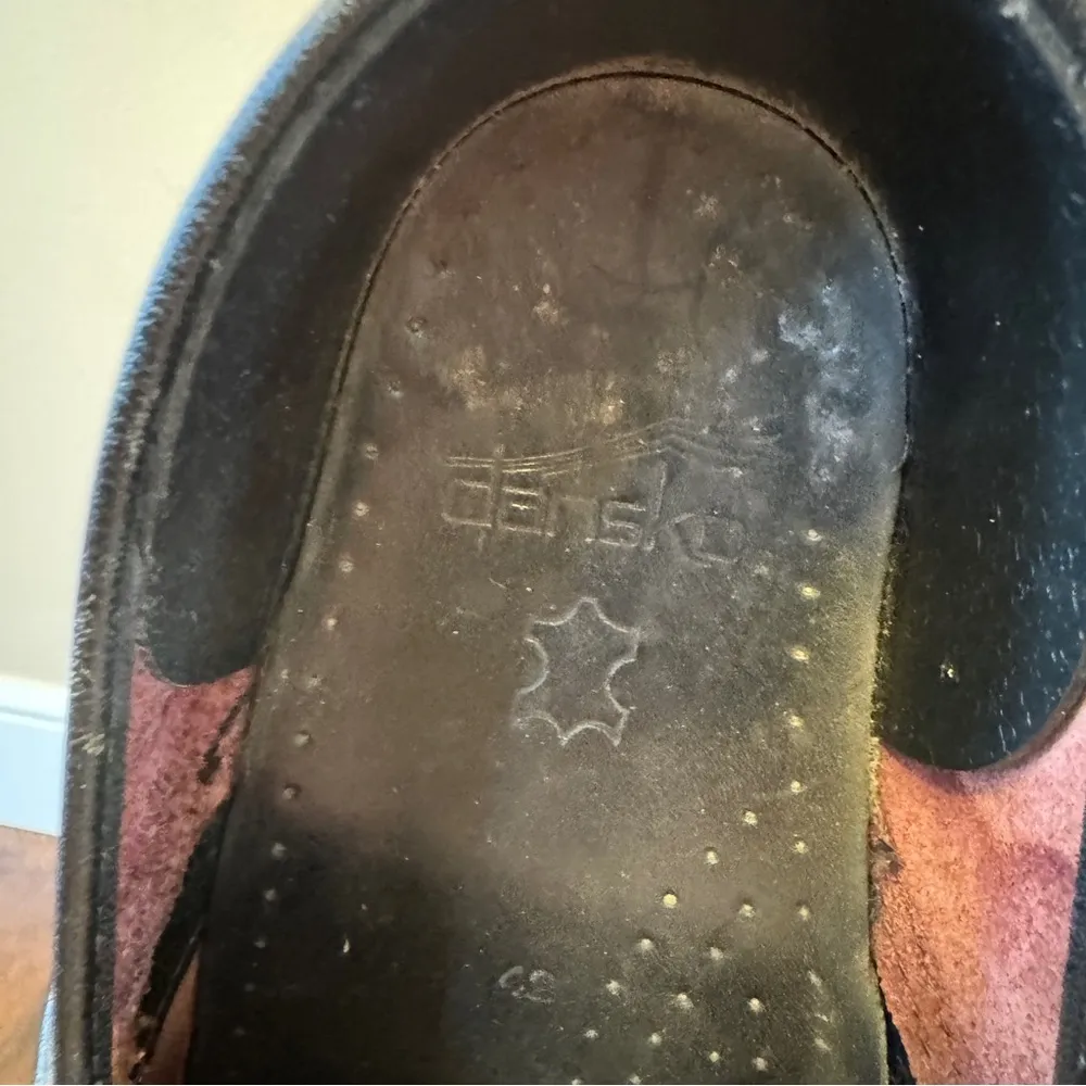 DANSKO Women's Clogs Dark Red Black Cherry Burgundy Size 42 Size 11 1/2 See Pics - Image 8