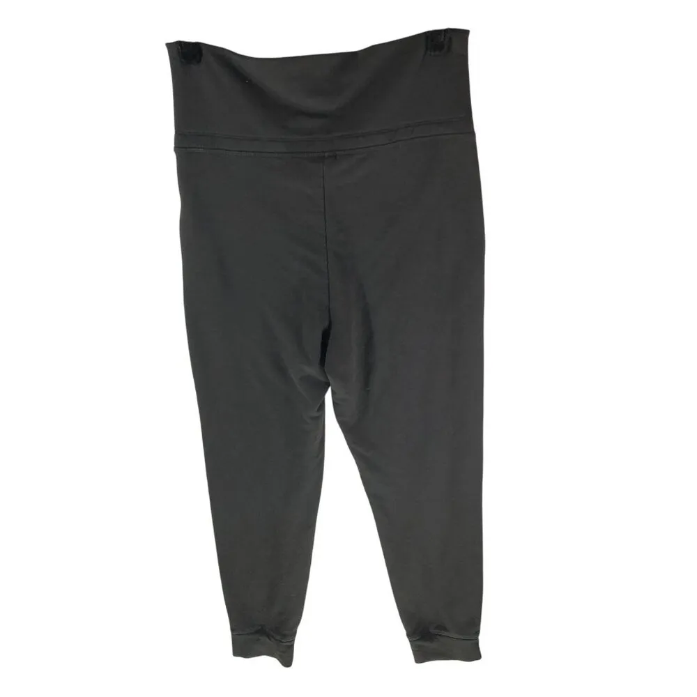 Old Navy High-Waisted Fleece Lined Dark Gray Jogger Pants With Pockets Size S - Image 2