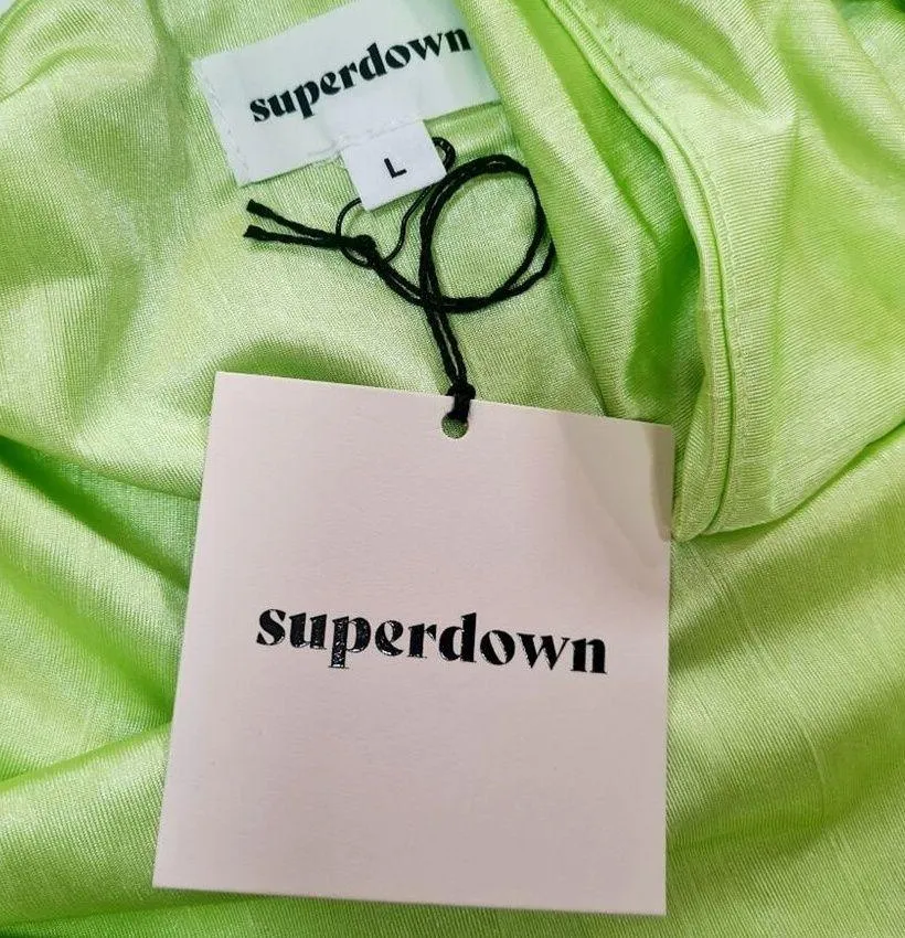 Superdown Karolyna Maxi Skirt in Citron Large - Image 8