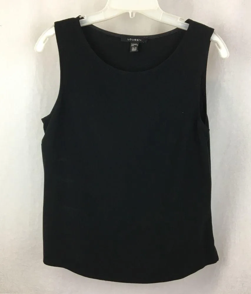 Louben Black Basic Sleeveless Shell Top 10 - Image 2