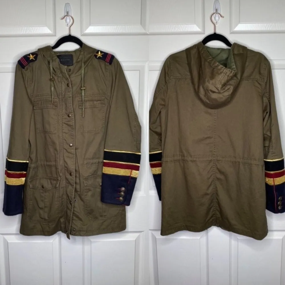 Blank NYC Military Contrast Longline Jacket Size Small - Image 3
