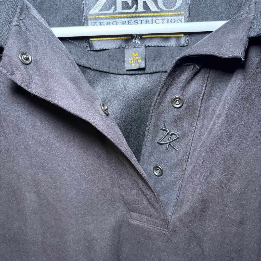 Zero Restriction Pullover Windbreaker Golf Lightweight Ladies Medium Black - Image 3