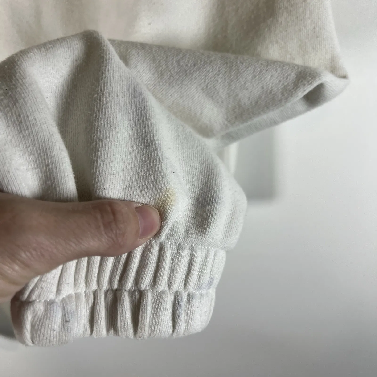 Aerie Womens Cropped Hoodie Sweatshirt Full Zip Pockets‎ Size Medium White - Image 10