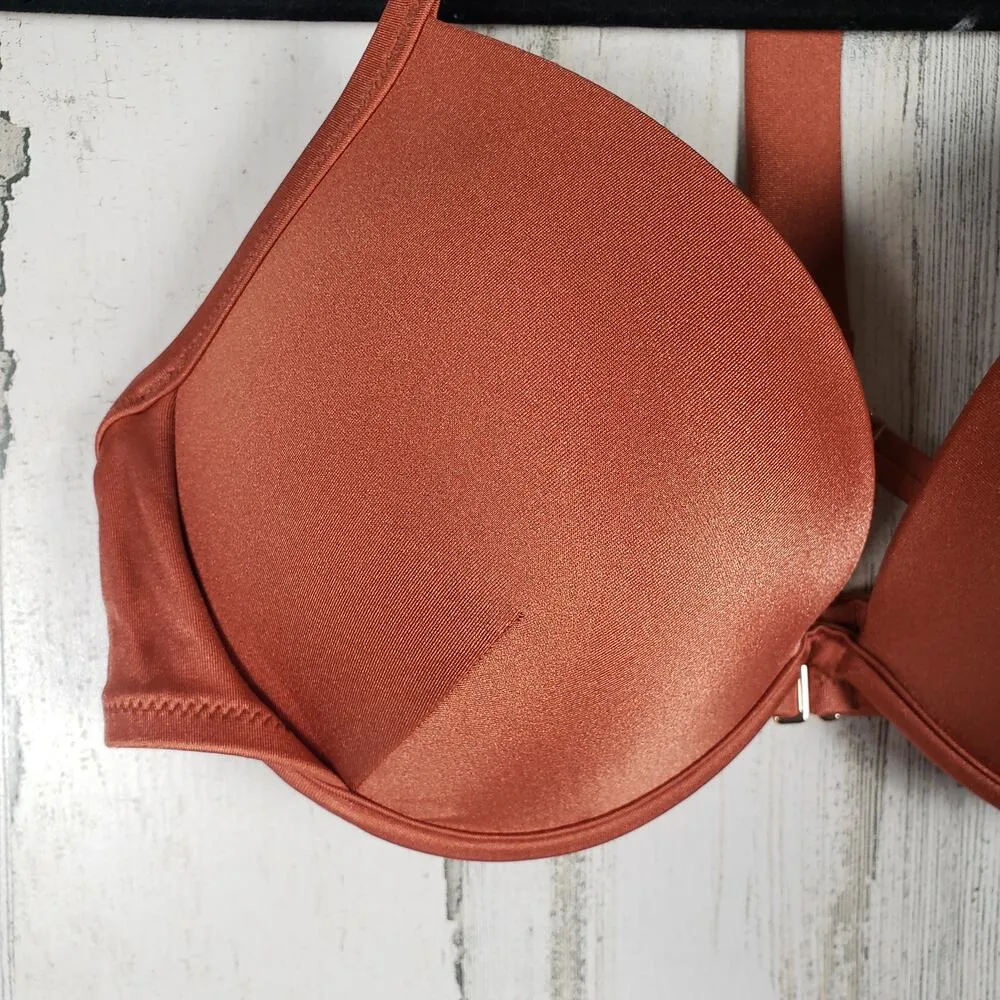 NWT Victoria's Secret Shine Strap Full Coverage Push-Up Bikini Top Size 32DD (E) - Image 2