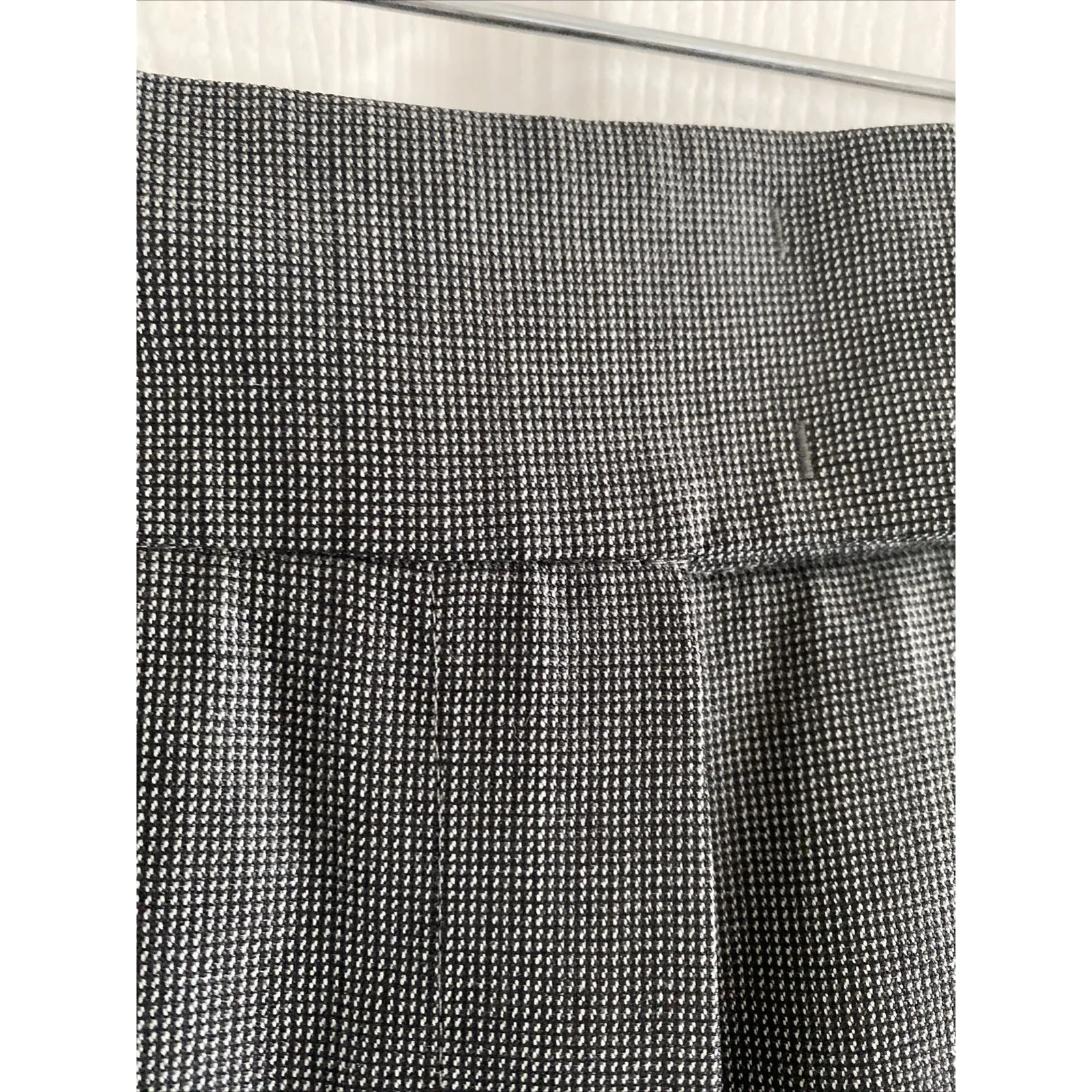 Escada‎ Womens 42 Gray Straight Leg Trouser Dress Wool Silk Blend Pants Career Size 31 - Image 3