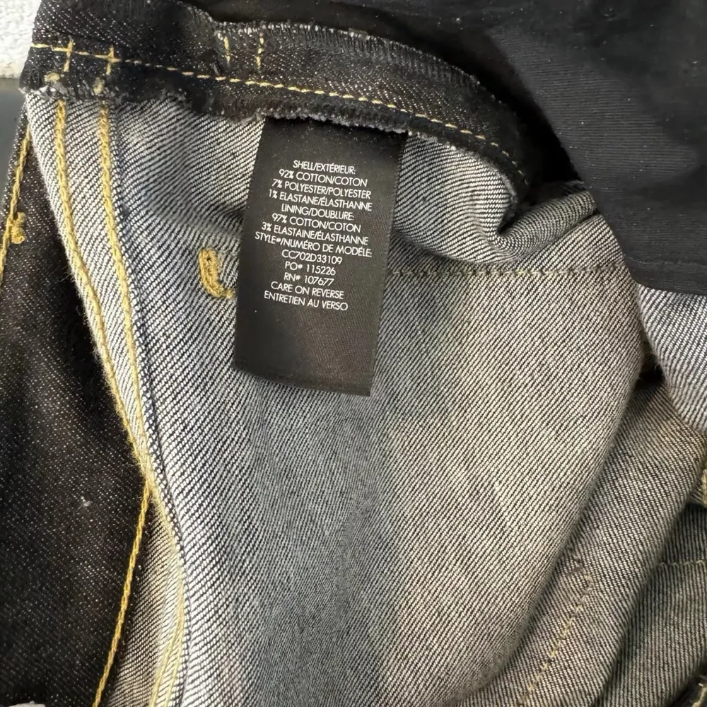 Alice + Olivia Jane Embroidered Skinny Jeans Black Floral Studded Embellished 24 - Image 9