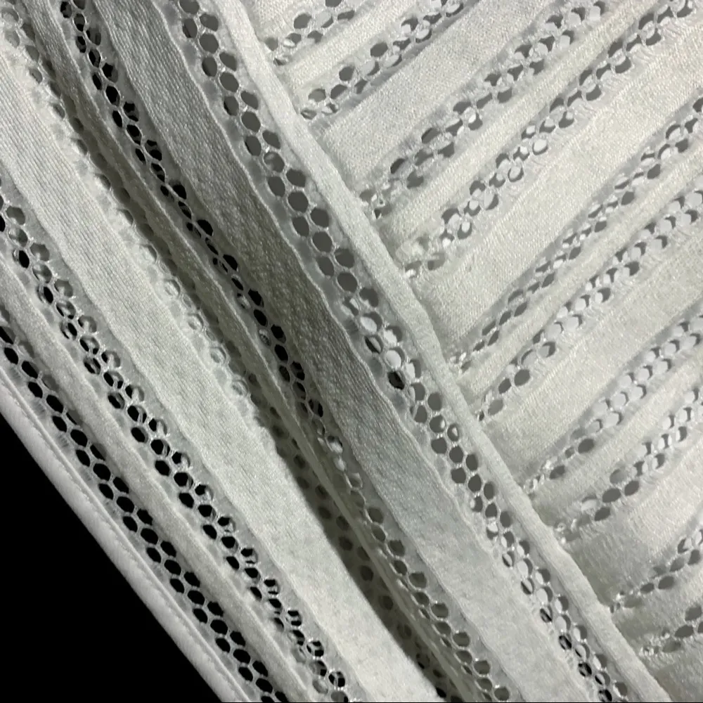 J.Crew striped eyelet skirt white flared skirt office career wear - Image 6