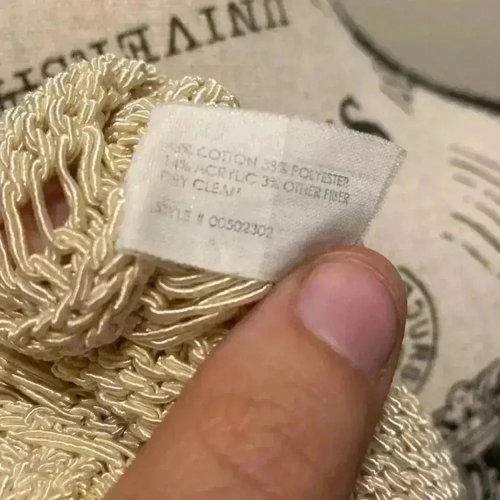 Club Monaco  Italian Yarn Cream Colored Tunic Tank Top Women's Size Small - Image 7