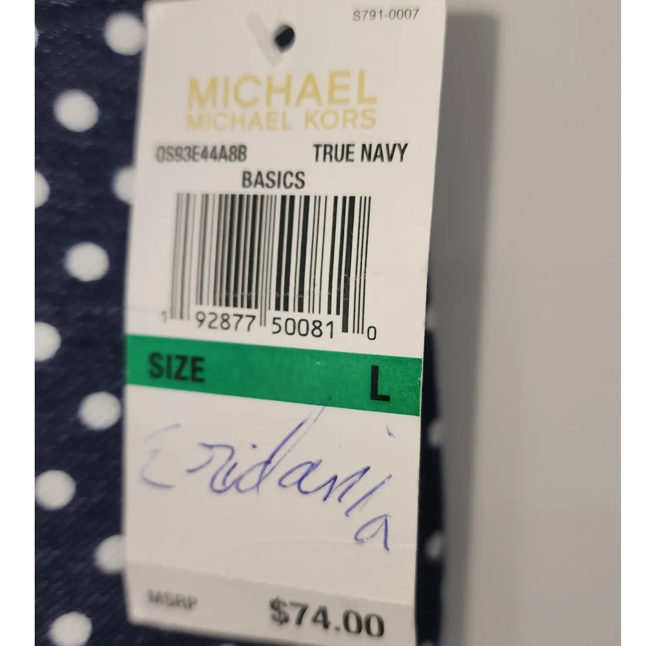 Michael Michael Kors Navy Polka Dot Pull - Image 7