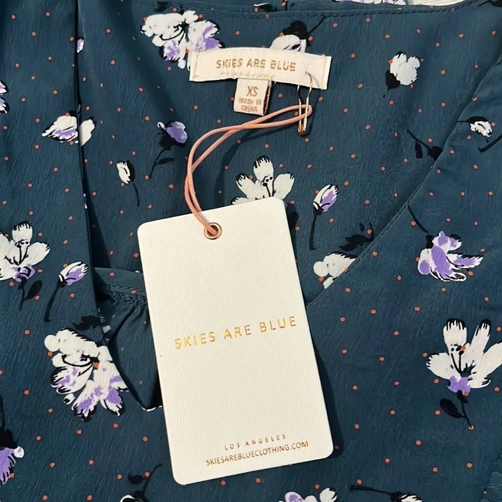 Skies Are Blue Floral Dress Size XS.  NWT - Image 5