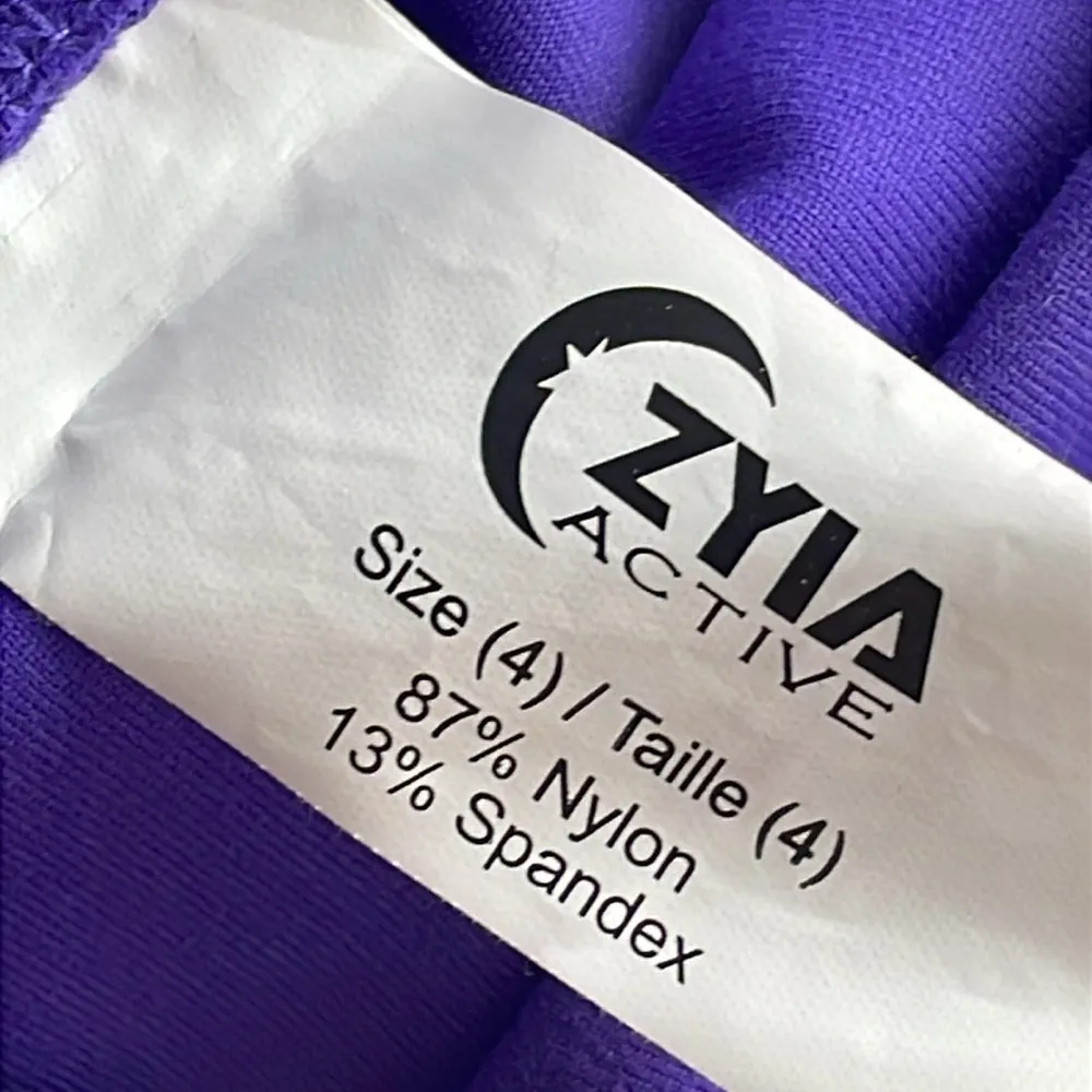 ZYIA Active Purple Cropped Leggings - Image 6