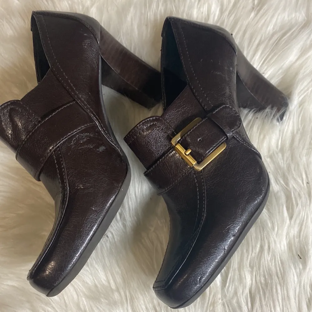 Franco Sarto Brown Heeled Shoes - Image 5