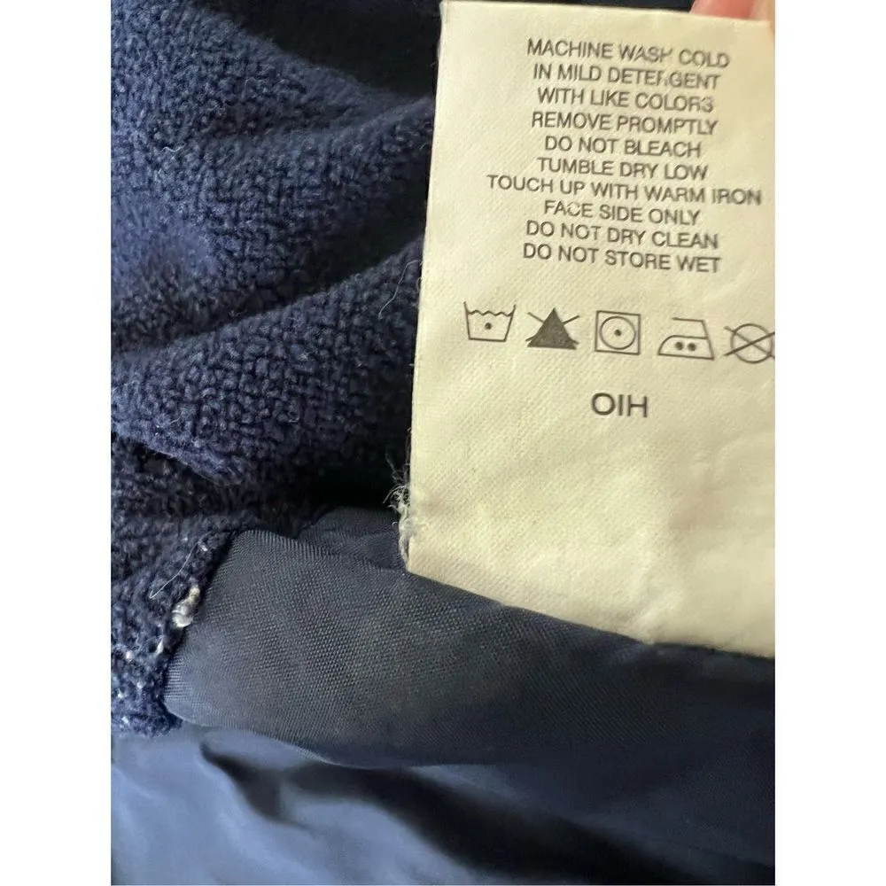 Columbia Navy Blue Fleece Lined Full Zip Vented Jacket Women's Medium - Image 10