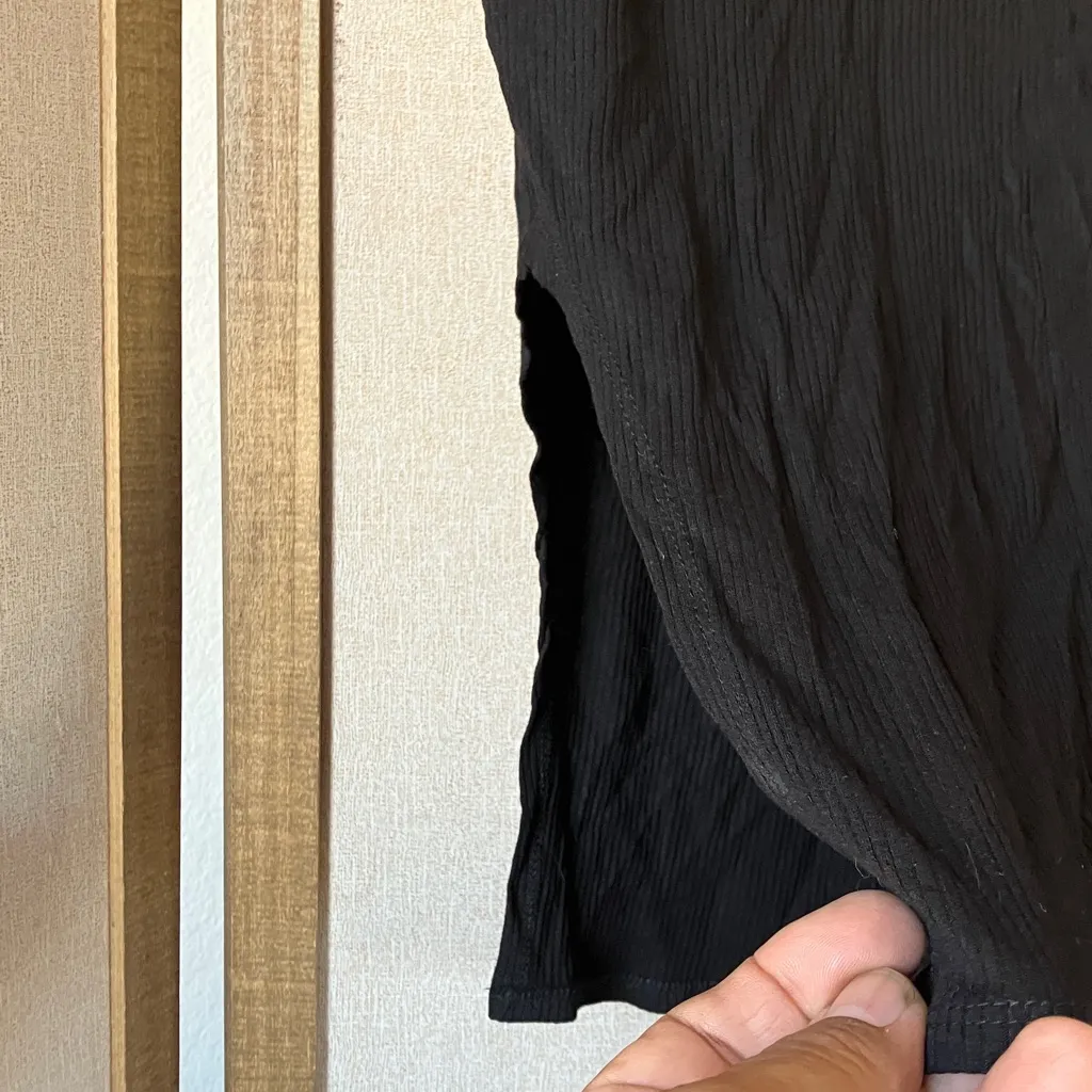 I Joah Black skirt with side slit large Size undefined - Image 7