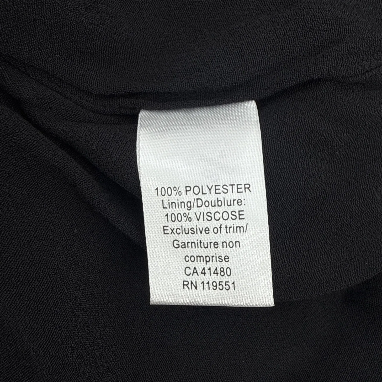 NEW NWT Gentle Fawn Tatiana Dress Long Sleeve V Neck Tie Cuff Black Sheer Large‎ - Image 11