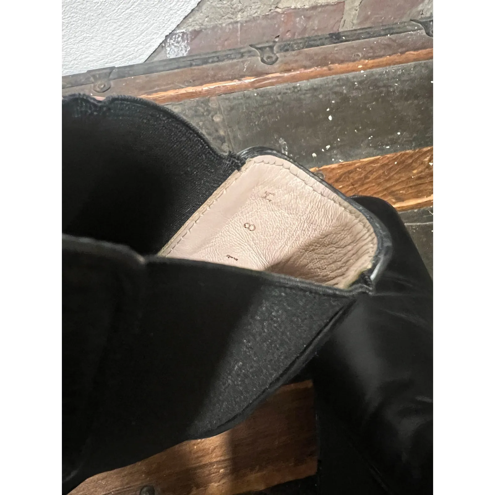 Women’s Stuart Weitzman Leather Chelsea Boots 8 Black Leather - Image 7