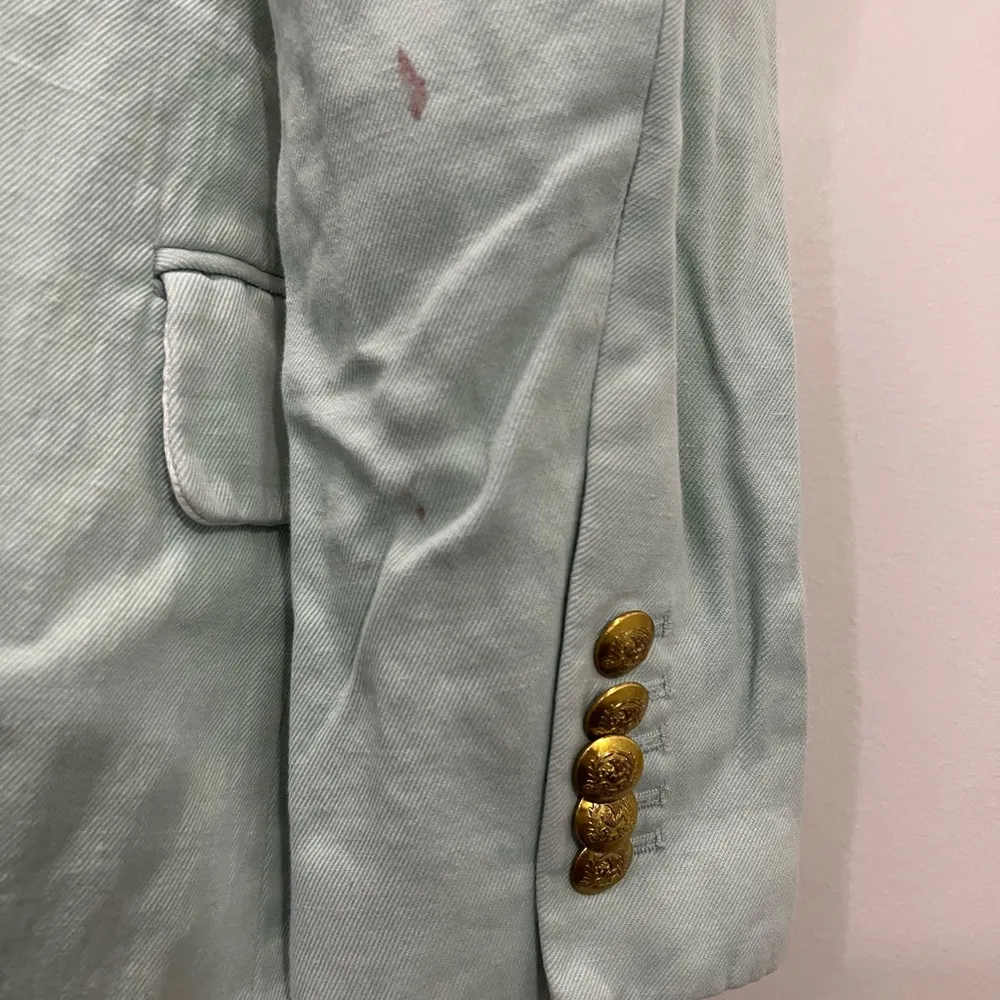 FLAWED A.L.C. Mint Blue Segwick Blazer Size 10 US $695 - Image 12