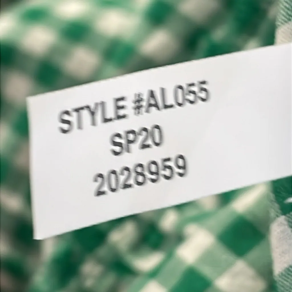 J. Crew Green Gingham Scalloped Tiered Sundress - Image 10