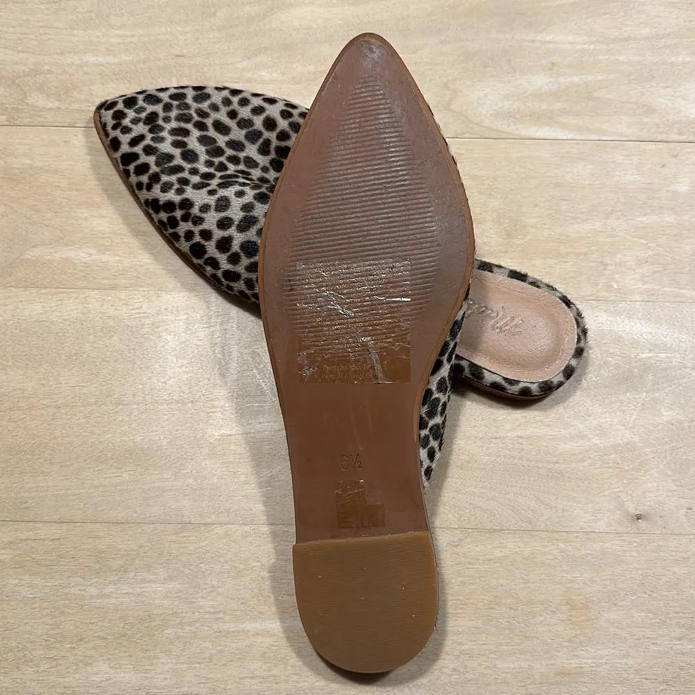 Madewell The Emilia Mule in Dotted Calf Hair Sz 6.5 - Image 7